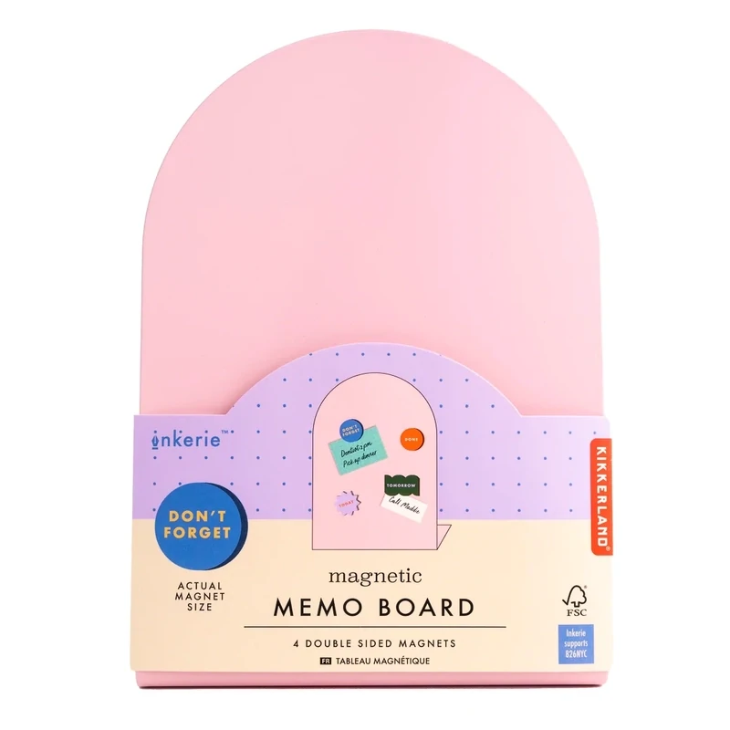 Inkerie Magnetic Memo Board Pink