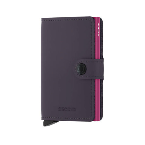 Miniwallet Matte Dark Purple / Fuchsia