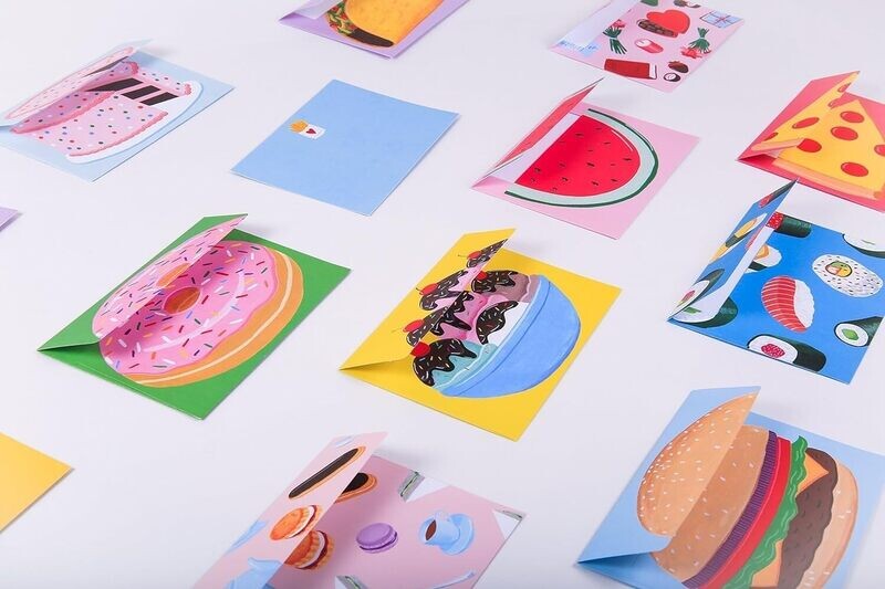 Love You More Than Cake Cards Set of 12 Cards