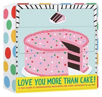 Love You More Than Cake Cards Set of 12 Cards