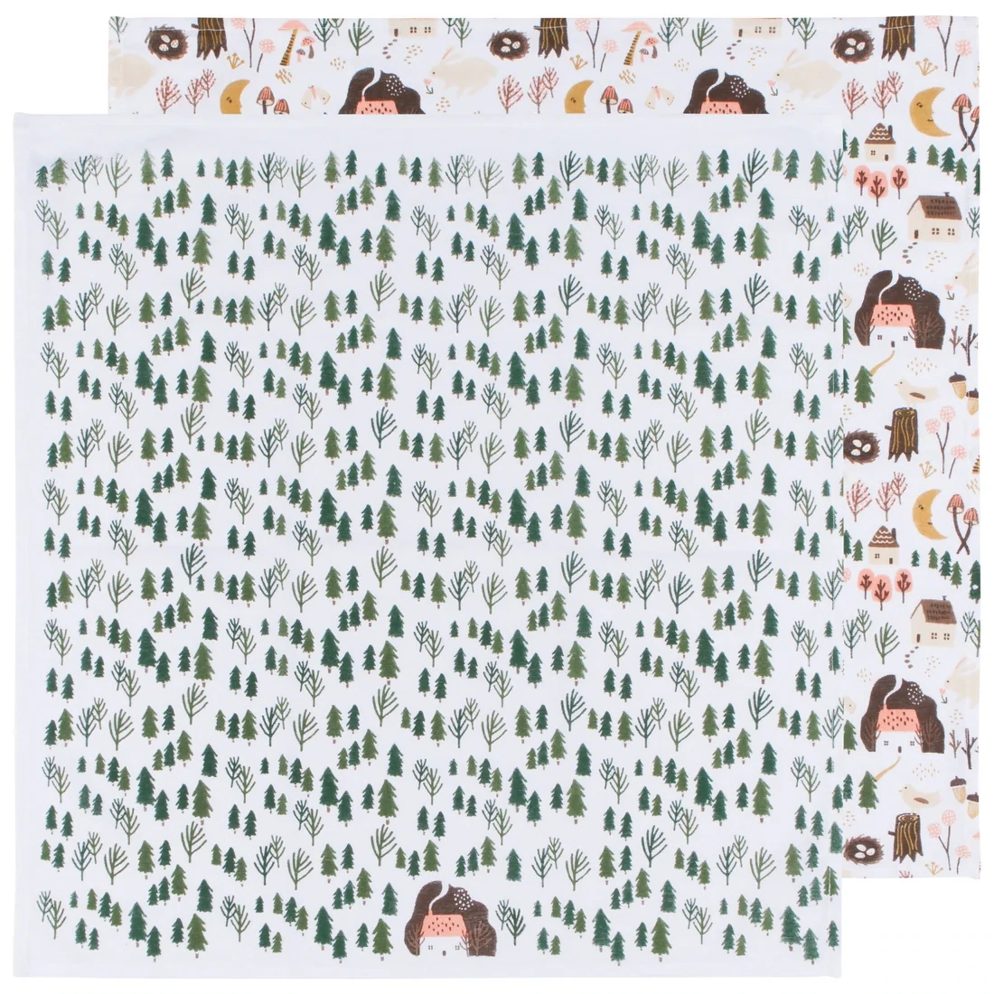 Floursack Dishtowel Set of 2 Cozy Cottage