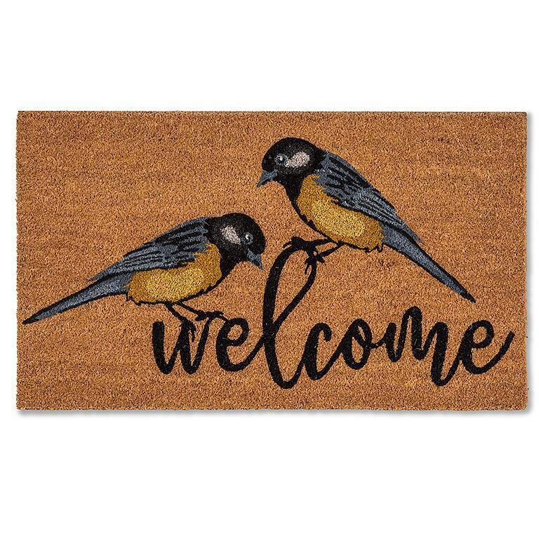 Doormat Rubber Bottom Bird Welcome 18&quot; x 30&quot;