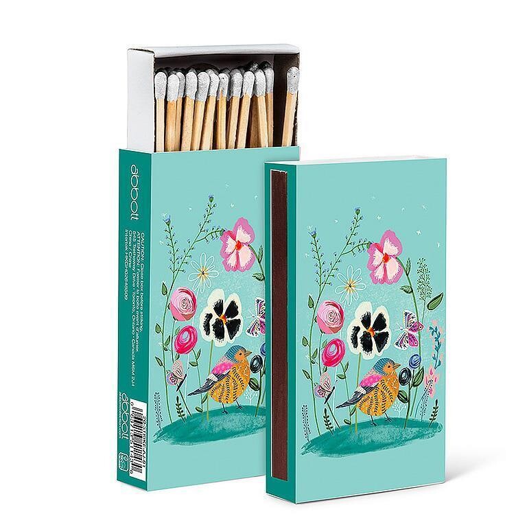 Matches Set of 45 Sticks Whimsical Garden Birds