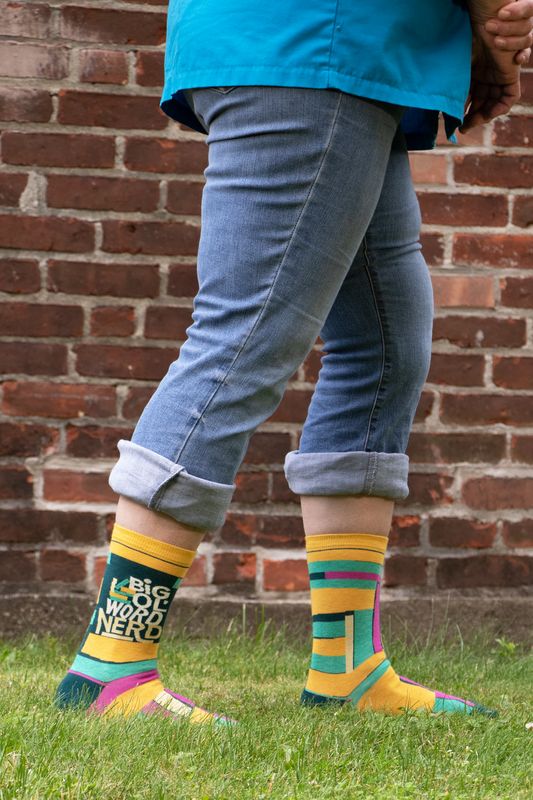 Women's Crew Socks Big Ol' Word Nerd
