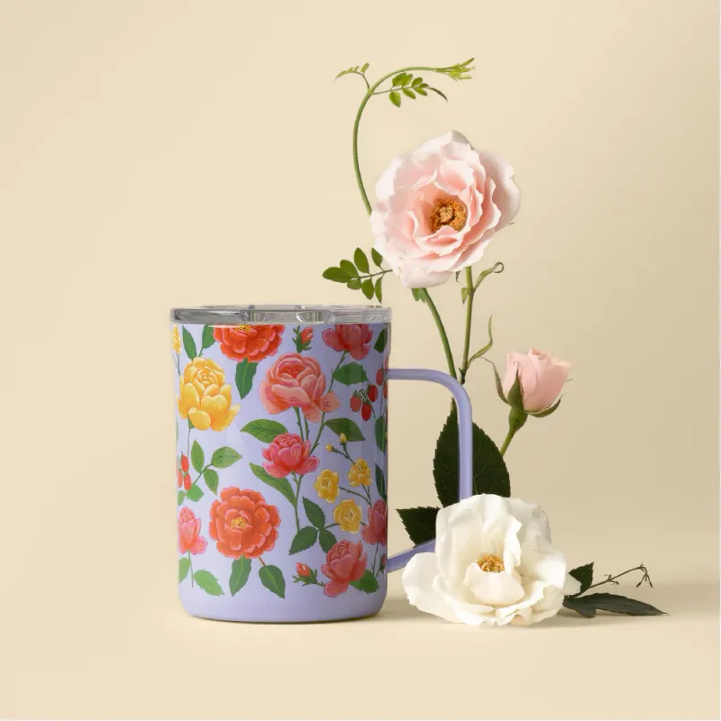 Mug 16oz Rifle Paper Co. Roses Purple