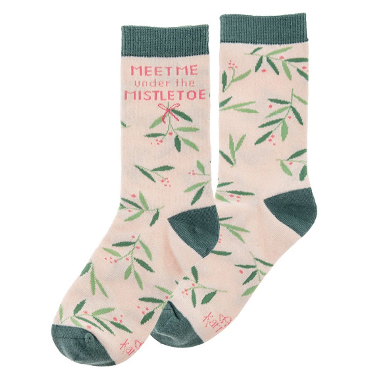 Women’s Sock Mistletoe
