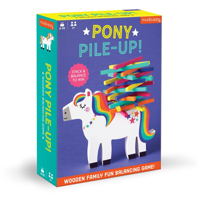 Wooden Balancing Game Pony Pile-Up