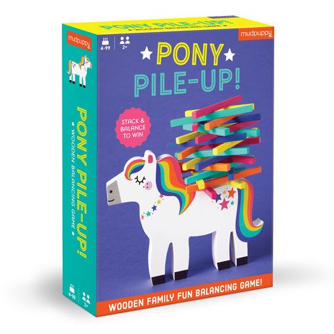 Wooden Balancing Game Pony Pile-Up