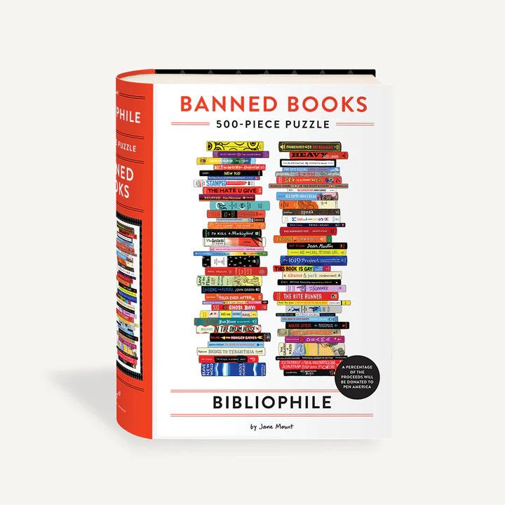 500 Piece Puzzle Bibliophile Banned Books