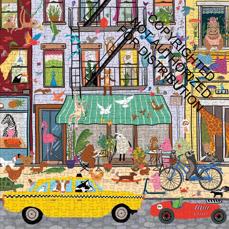 500 Piece Puzzle Critter City