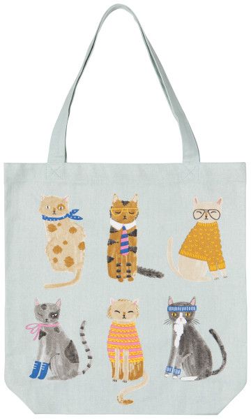 Everyday Tote Bag Feline Fine