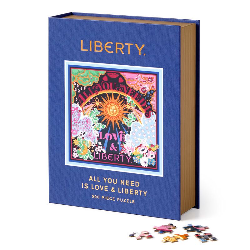 500 Piece Book Puzzle Liberty All You Need is Love