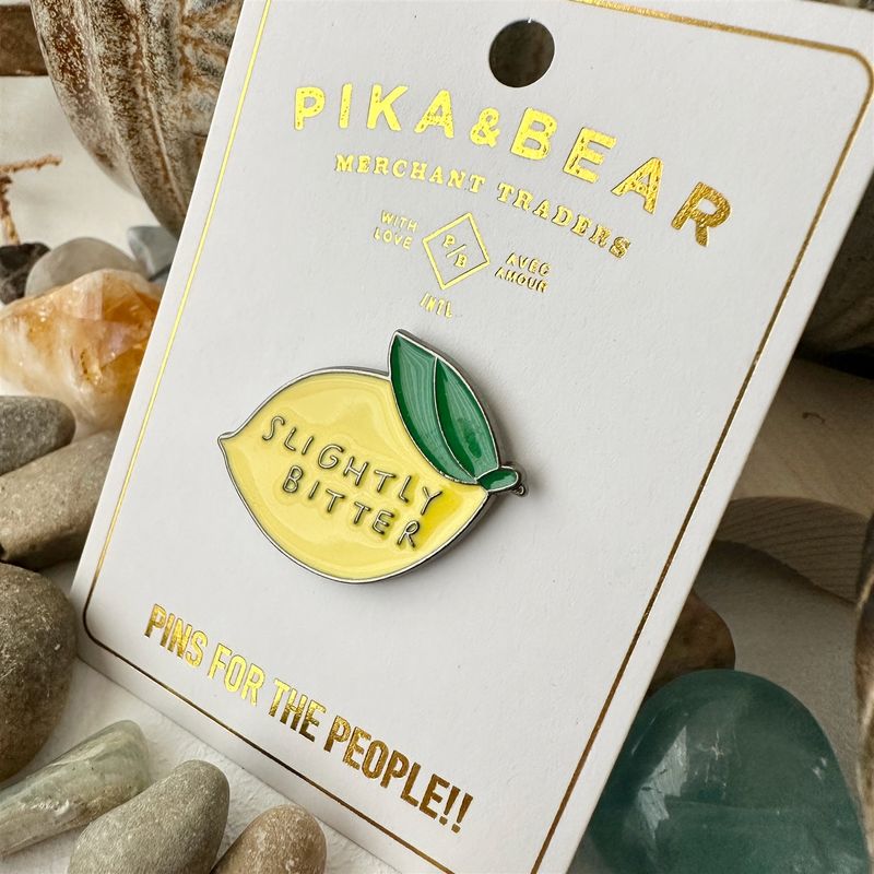 Enamel Pin "Flavedo" Slightly Bitter Lemon