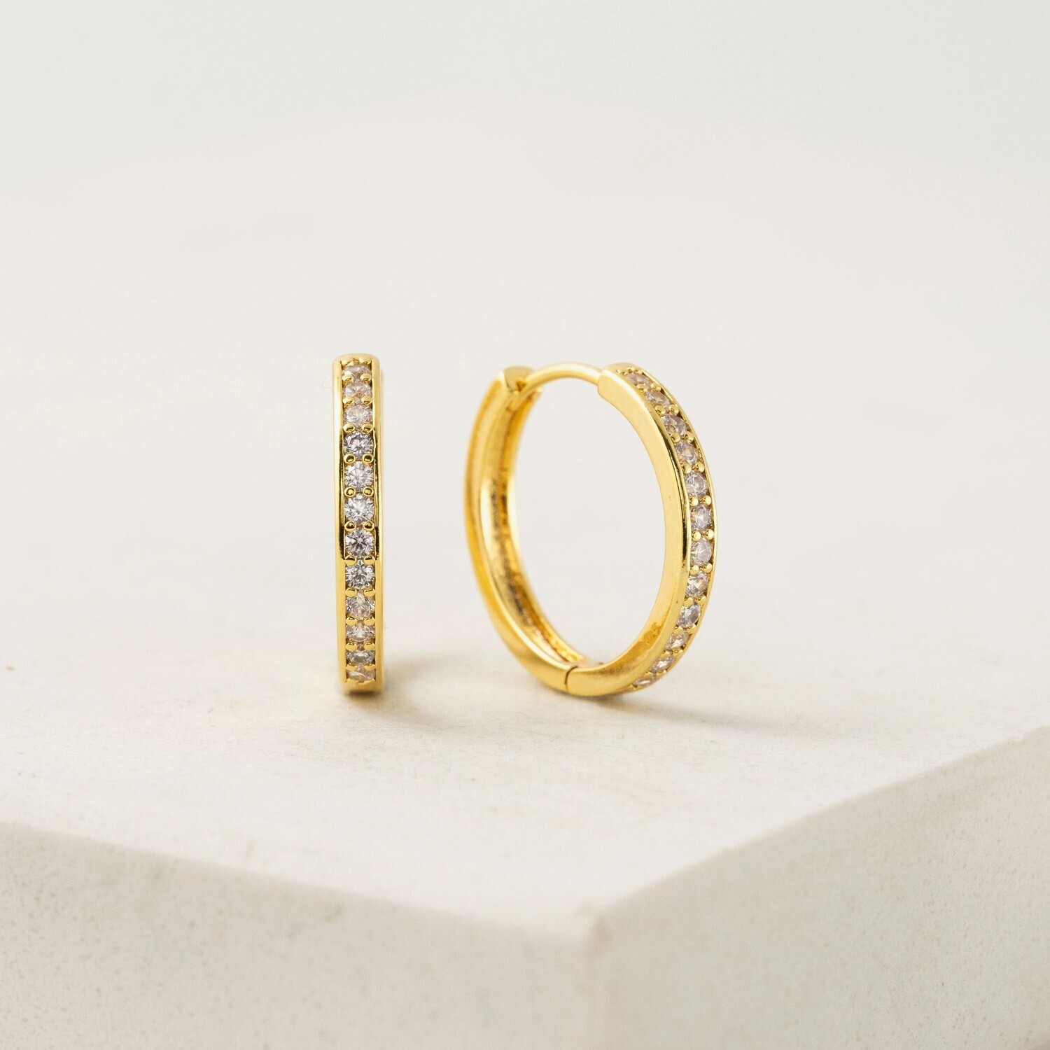 Desi 20mm Huggie Hoops Earrings Gold
