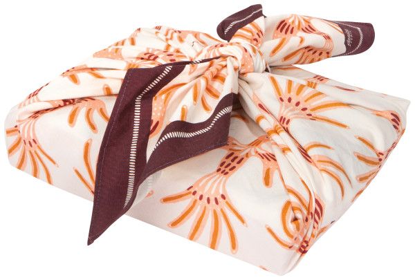 Reusable Fabric Gift Wrap Plume