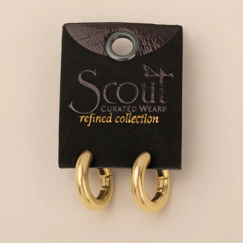 Refined Earring Stellar Hoop Gold Vermeil