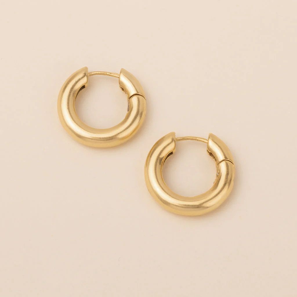 Refined Earring Stellar Hoop Gold Vermeil