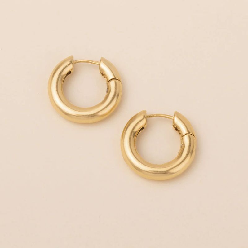 Refined Earring Stellar Hoop Gold Vermeil