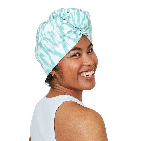 Quick Dry Hair Wrap Soft Seafoam