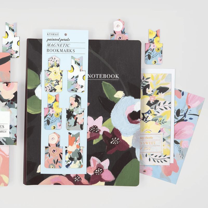 Magnetic Bookmarks Painted Petals