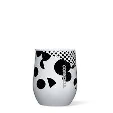 Stemless 12oz Monodot White