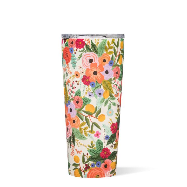 Tumbler 24oz Rifle Paper Co. Garden Party Cream