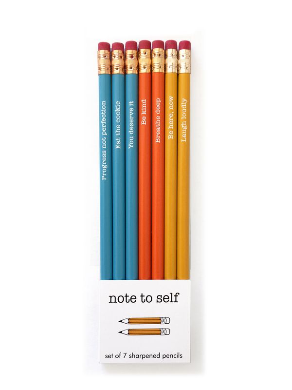 Pencil Set Note To Self