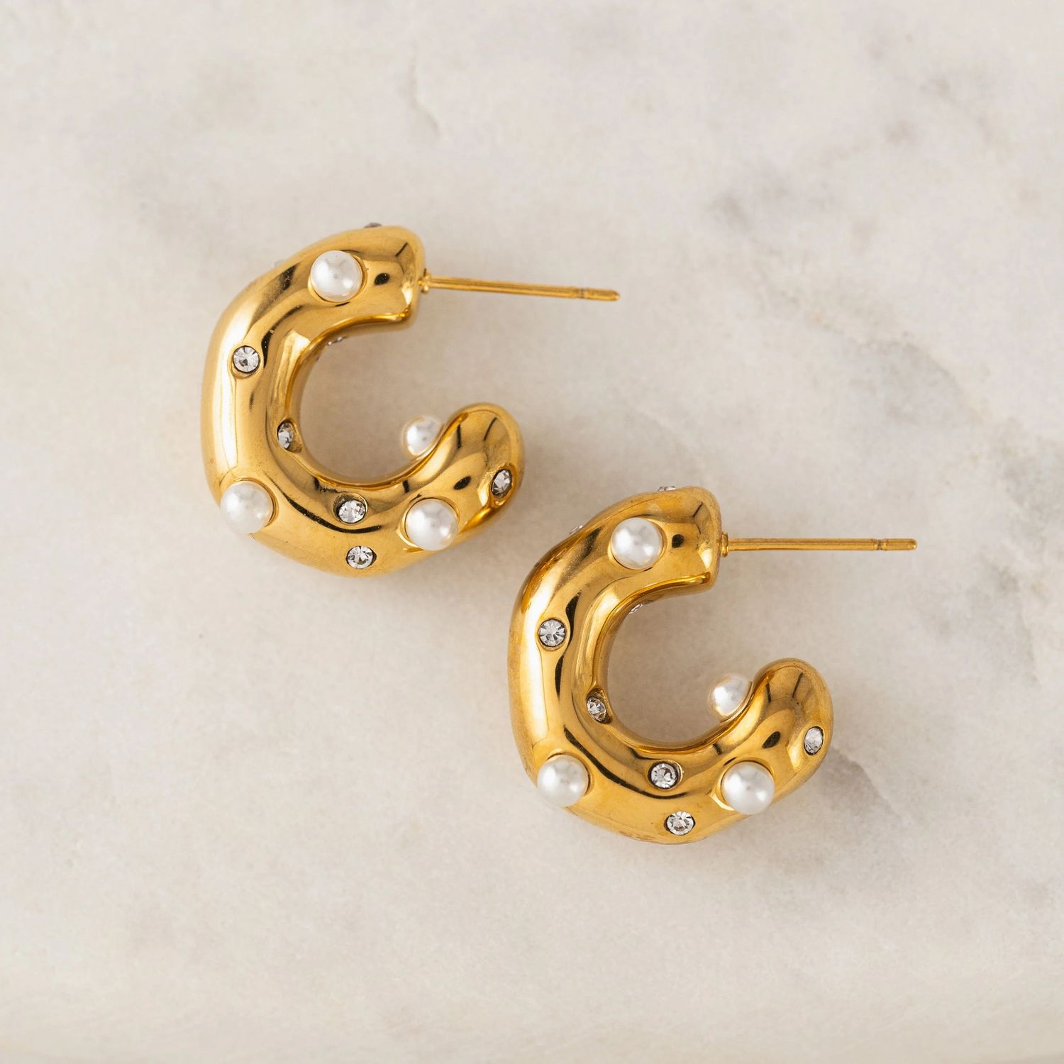 Cove Hoop Waterproof Earrings