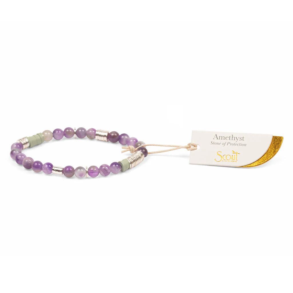 Intermix Stone Stacking Bracelet Amethyst