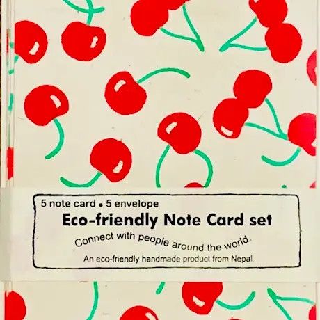 A2 Stationery Set Cherry Red Set of 5