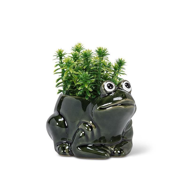Planter Crouched Frog Small