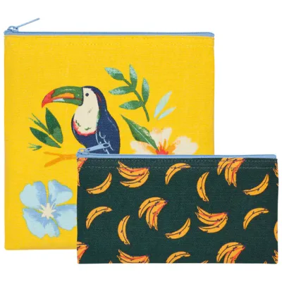 Snack Bag Set of 2 Tropical Trove