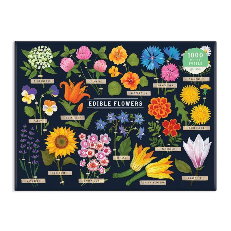 1000 Piece Puzzle Edible Flowers