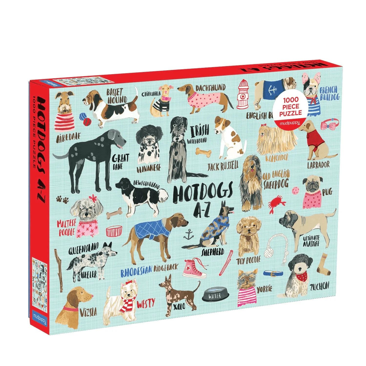1000 Piece Puzzle Hot Dogs A-Z