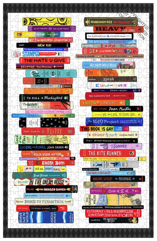500 Piece Puzzle Bibliophile Banned Books