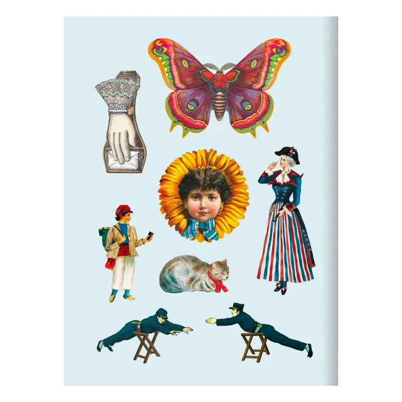 Antiquarian Sticker Book Bibliophilia