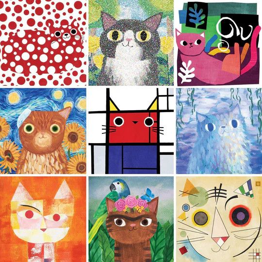 500 Piece Puzzle Artsy Cats