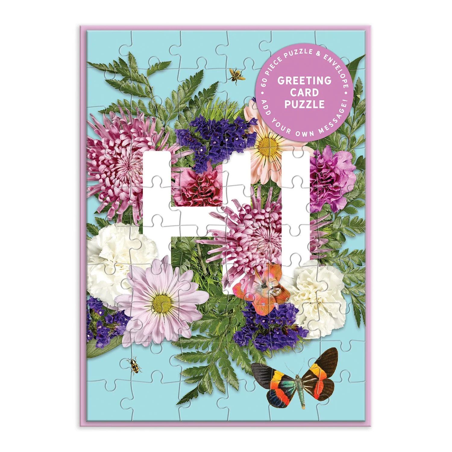 Greeting Card Puzzle Say It With Flowers HI
