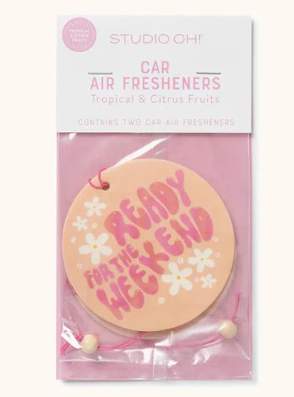 Car Air Freshener Pack of 2 Ready for the Weekend
