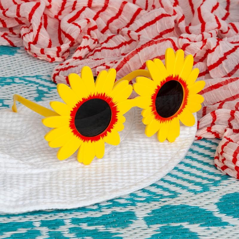 Funglasses Sunglasses Yellow Sunflower