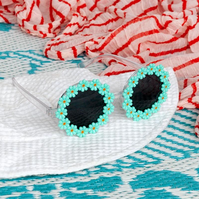 Funglasses Sunglasses Green Daisy