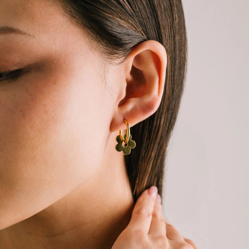 Petal Hoop Waterproof Earrings