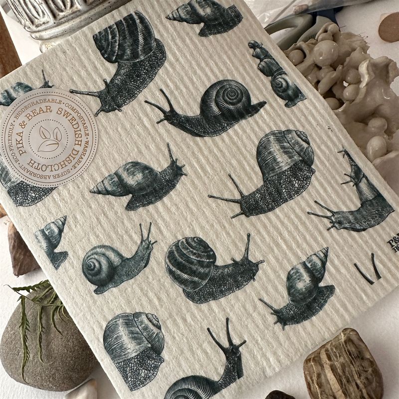 Swedish Dishcloth &quot;Helmi&quot; Snail Design