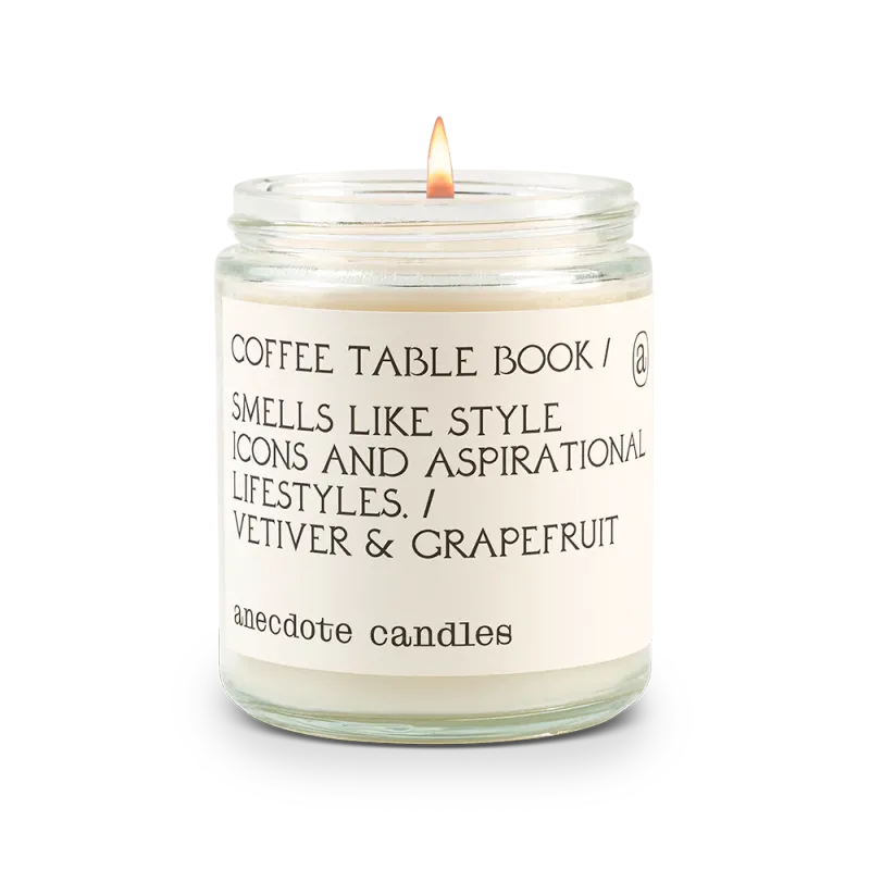 Jar Candle Coffee Table Book