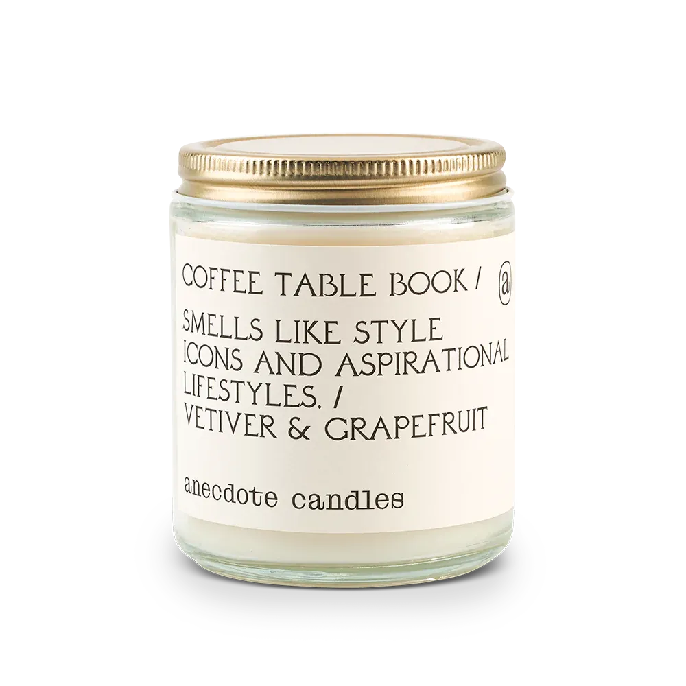 Jar Candle Coffee Table Book