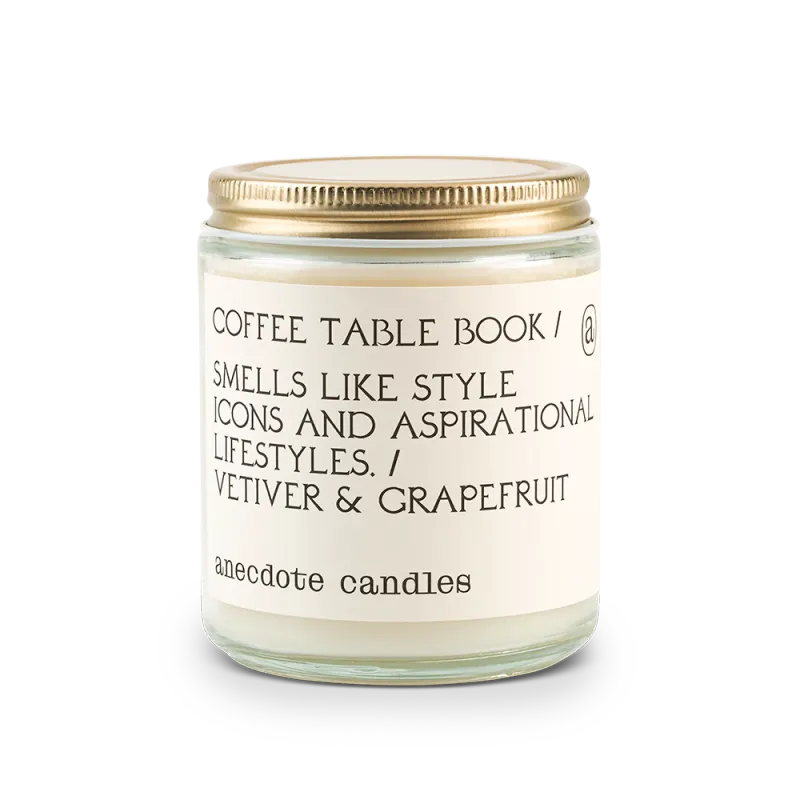 Jar Candle Coffee Table Book