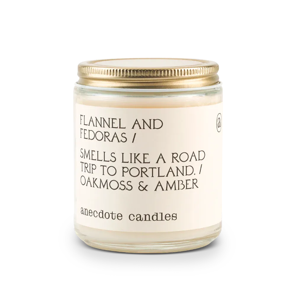 Jar Candle Flannels and Fedoras
