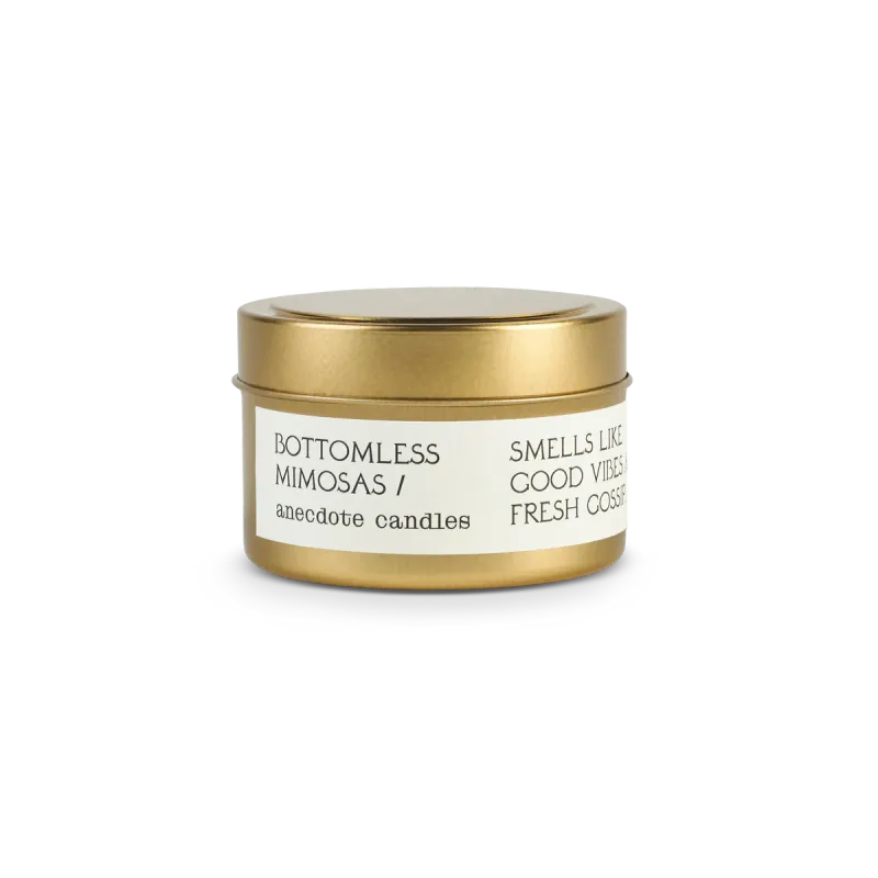 Travel Tin Candle Bottomless Mimosas