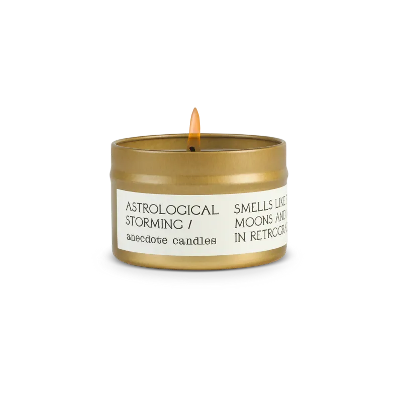 Travel Tin Candle Astrological Storming