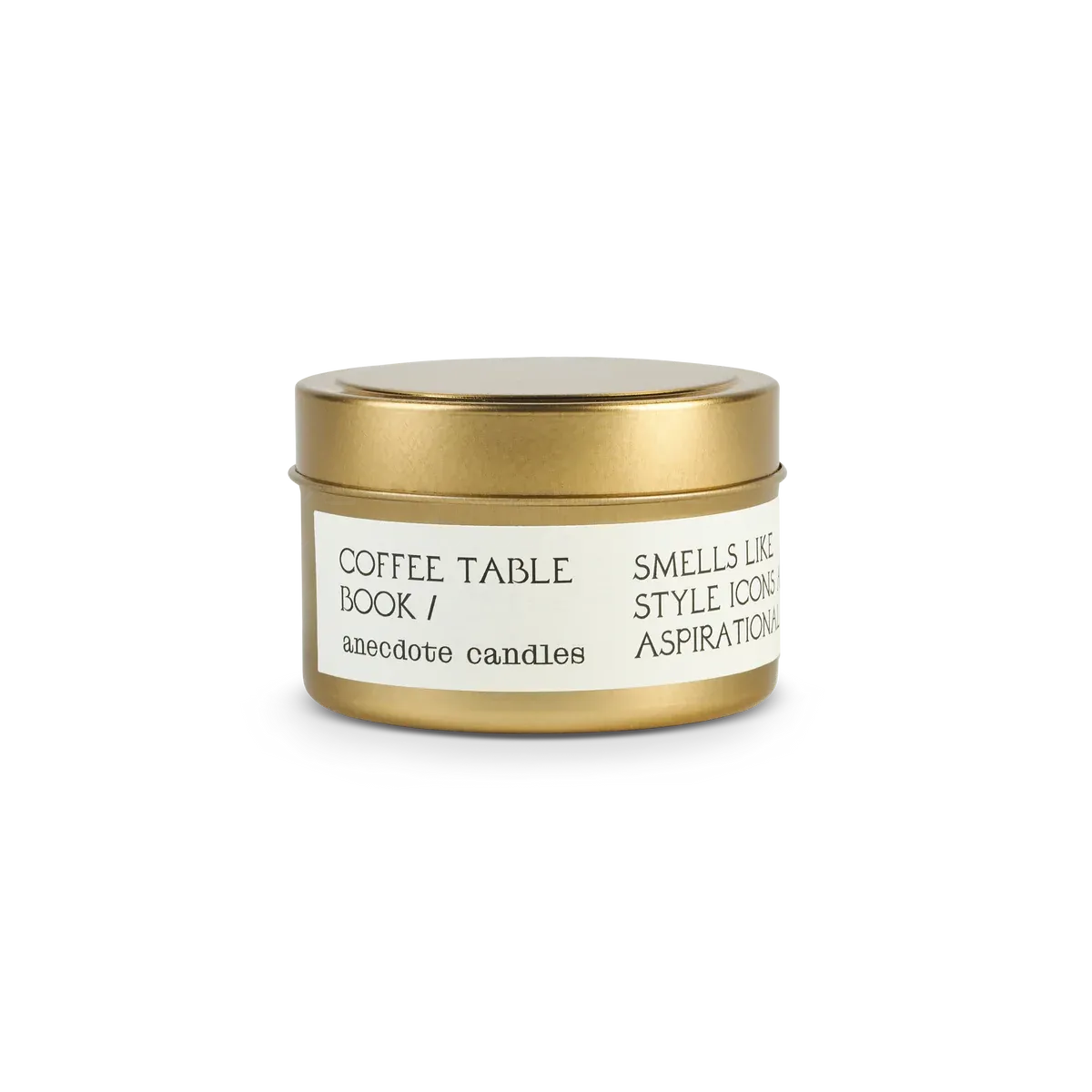 Travel Tin Candle Coffee Table Book